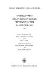 book Enzyklopädie der philosophischen Wissenschaften im Grundrisse (1817)