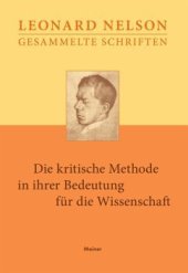 book Die kritische Methode in ihrer Bedeutung für die Wissenschaft