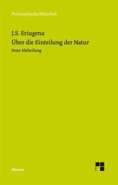 book Über die Einteilung der Natur 1: Redaktion: Noack, Ludwig / Übersetzer: Noack, Ludwig