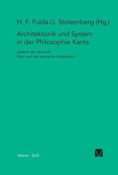 book Architektonik und System in der Philosophie Kants: Herausgegeben:Stolzenberg, Jürgen; Fulda, Hans F