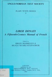 book Liber Donati : a fifteenth-century manual of French