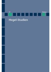 book Hegel-Studien Band 49: 2016