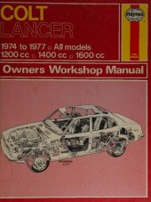 book Haynes Colt Lancer Owners Workshop Manual