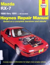 book Haynes Mazda RX-7 Automotive Repair Manual