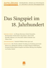 book Aufklärung, Band 34: Das Singspiel im 18. Jahrhundert