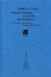 book Religiöse Toleranz im Zeitalter der Aufklärung: Naturrechtliche Begründung - konfessionelle Differenzen