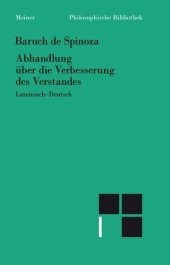 book Abhandlung über die Verbesserung des Verstandes: Sämtliche Werke, Band 5a. Zweisprachige Ausgabe