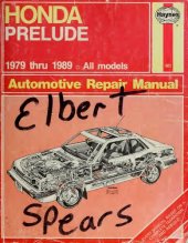 book Haynes Honda Prelude Automotive Repair Manual