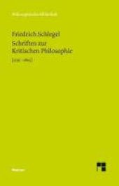 book Schriften zur Kritischen Philosophie 1795-1805