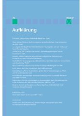 book Aufklärung, Band 30: Pflicht und Verbindlichkeit bei Kant. Quellengeschichtliche, systematische und wirkungsgeschichtliche Beiträge