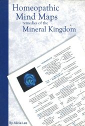 book Homeopathic Mind Maps Remedies Mineral Kingdom