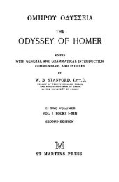 book The Odyssey of Homer: Edited with general and grammatical introduction, commentary, and indexes. Vol. I Books I–XII