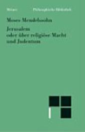 book Jerusalem oder über religiöse Macht und Judentum