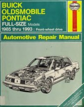 book Haynes Buick, Oldsmobile & Pontiac Full-Size FWD Models Automotive Repair Manual