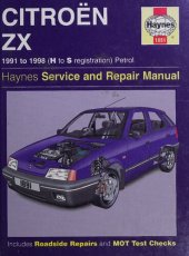 book Haynes Citroen ZX Petrol Service & Repair Manual 1991-1998