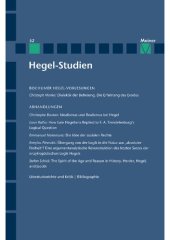 book Hegel-Studien Band 52