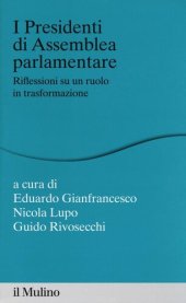 book I presidenti di assemblea parlamentare. Riflessioni su un ruolo in trasformazione