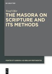 book The Masora on Scripture and Its Methods