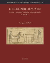 book The Greenfield Papyrus: Funerary Papyrus of a Priestess at Karnak Temple (C. 950 Bce)