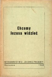 book Chcemy Jezusa widzieć