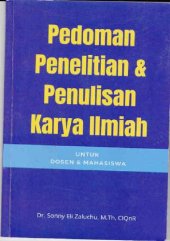 book pedoman penelitian dan penulisan karya ilmian sekolah tinggi teologi baptis indonesia semarang