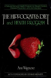 book The Hippocrates Diet and Health Program: A Natural Diet and Health Program for Weight Control, Disease Prevention, and