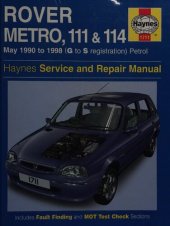 book Haynes Rover Metro 111 & 114 Aervice and Repair Manual 1990 to 1998