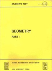 book SMSG (School Mathematics Study Group) Geometry: Student’s Text, Part I