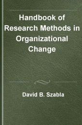 book Handbook of Research Methods in Organizational Change