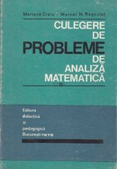 book Culegere de probleme de analiză matematică