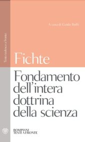 book Fondamento dell'intera Dottrina della Scienza