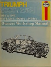 book Haynes Triumph 2000 and 2.5 PI 1963 to 1974 Owners Workshop Manual