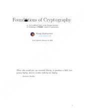 book Foundations of Cryptography, or, An Unofficial Guide to Georgia Institute of Technology's CS6260: Applied Cryptography