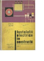 book Instalatii electrice in constructii; pt. licee de specialitate