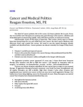 book Cancer and Vitamins ( Orthomolecular Medicine )