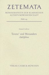 book Terenz' und Menanders Adelphoe