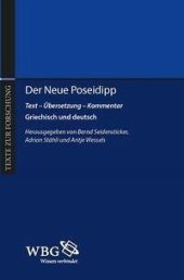 book Der Neue Poseidipp: Text - Übersetzung - Kommentar. Griechisch und deutsch