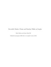 book Reversible Markov Chains and Random Walks on Graphs