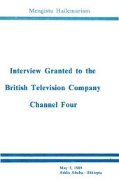 book Interview Granted to the British Television Company Channel Four, May 5, 1989