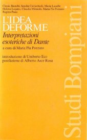 book L'idea deforme. Interpretazioni esoteriche di Dante