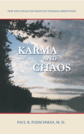 book Karma and Chaos: New and Collected Essays on Vipassana Meditation