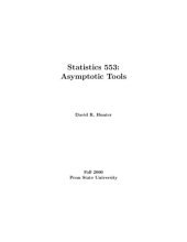 book Statistics 553. Asymptotic tools