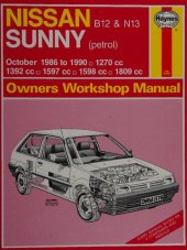 book Haynes Nissan Sunny Owners Workshop Manual