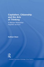 book Capitalism, Citizenship and the Arts of Thinking