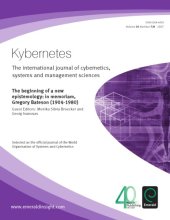 book Kybernetes The International Journal of Systems, Cybernetics and Management Science Volume 36 Number 7 8 2007