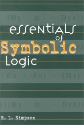 book Essentials of Symbolic Logic