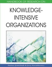 book Handbook of Research on Knowledge-intensive Organizations