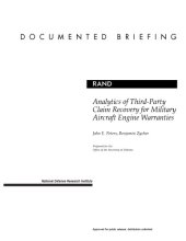 book Analytics of Third-Party Claim Recovery for Military Aircraft Engine