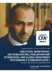 book SchweserNotes. 2010 CFA exam. Level 3, Book 5