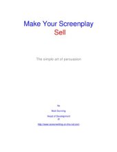 book Make Your Screenplay Sell: The Simple Art of Persuasion